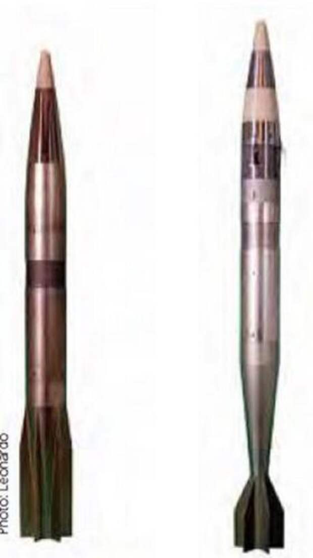 Снаряды VULCANO 76 BER (слева) и GLR (справа)