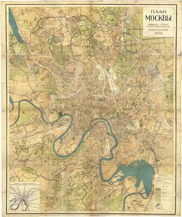 Карта с фотографиями старой москвы