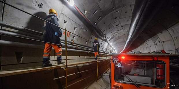 Собянин отметил темпы строительства станции «Окская» розовой ветки метро / Фото: mos.ru