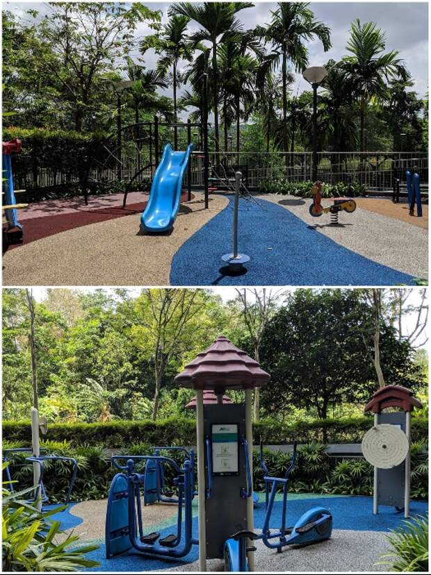 Открытые игровые площадки для детей и уличные тренажеры для взрослых были созданы для жильцов «Tree House» (Сингапур). | Фото: stackedhomes.com.