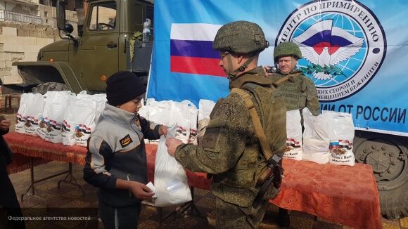 Глава ЦПВС: мирные жители сирийской Латакии получили более шести тонн продовольствия Глава ЦПВС: мирные жители сирийской Латакии получили более шести тонн продовольствия