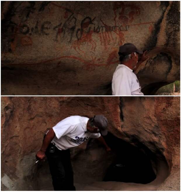 Предприимчивый Бенито водит туристов на экскурсии в древние пещеры, где сохранились наскальные рисунки (штат Коауил, Мексика). © VANGUARDIA MX.