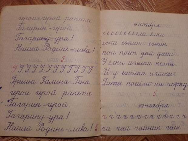 Чистописание пришло в СССР из дореволюционных школ, где оно называлось каллиграфией.