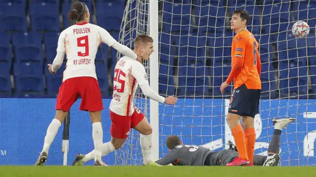 «Лейпциг» одолел «Истанбул» в матче ЛЧ, команды забили семь мячей