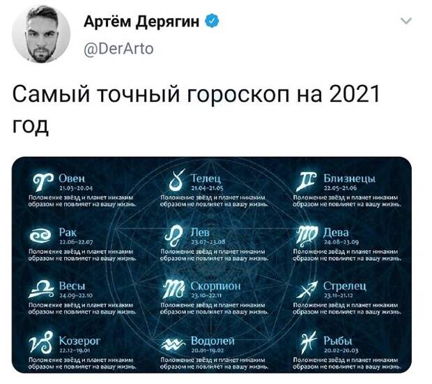твит про гороскоп