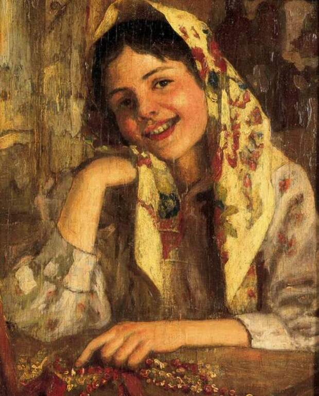 Художник Ф.Сычков. Смеющаяся девушка./Фото: cp12.nevsepic.com.ua Художник Ф.Сычков. Смеющаяся девушка./Фото: cp12.nevsepic.com.ua