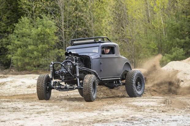 Хот-род Dodge Coupe 1932 для улиц и бездорожья в стиле Безумного Макса dodge, авто, автомобили, внедорожник, кастом, кастомайзинг, самоделка, хот-род