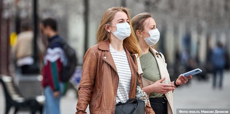 Мэрия напомнила о необходимости соблюдения масочно-перчаточного режима/Фото: М. Денисов mos.ru