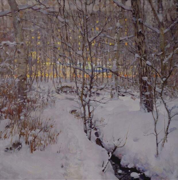 Замечательные работы о зиме русских и российских художников
