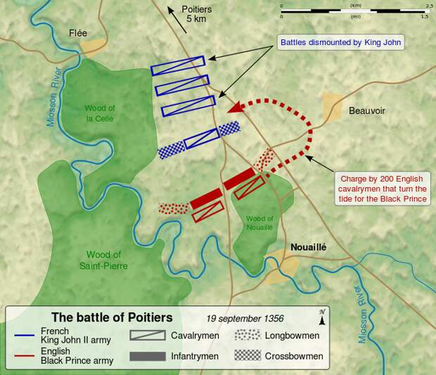 Битва при Пуатье. План сражения