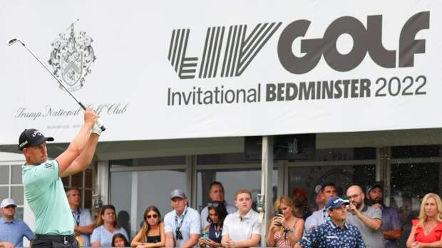 LIV Golf event at Bedminster in 2022