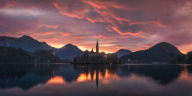 Burning Morning in Slovenia by Daniel Gastager on 500px.com