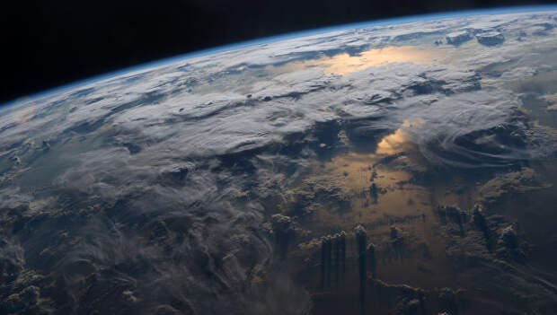 Вид Земли с МКС. Архивное фото