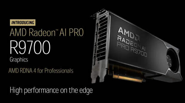 AMD представила Radeon AI PRO R9700 — 32 ГБ и 1531 TOPS для ИИ-задач