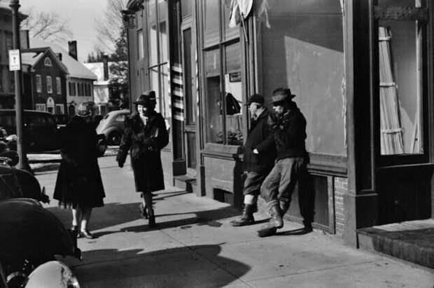Жители города Вудсток, Вермонт, март 1940 года