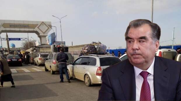 Таджикам запретили въезд в Россию. На границе настоящее столпотворение, сотни машин стоят в три ряда. Видео.
