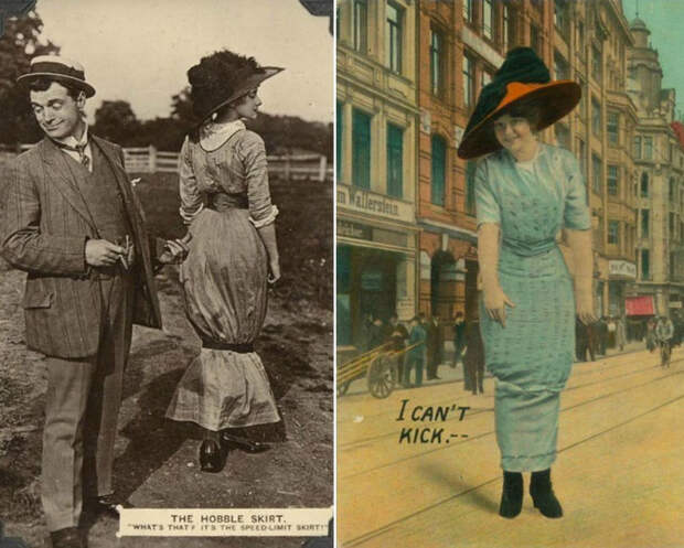 «Хромая юбка» - самое неудобное изобретение 1910-х