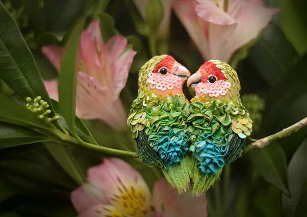 Невероятные птицы ручной работы Julia Gorina