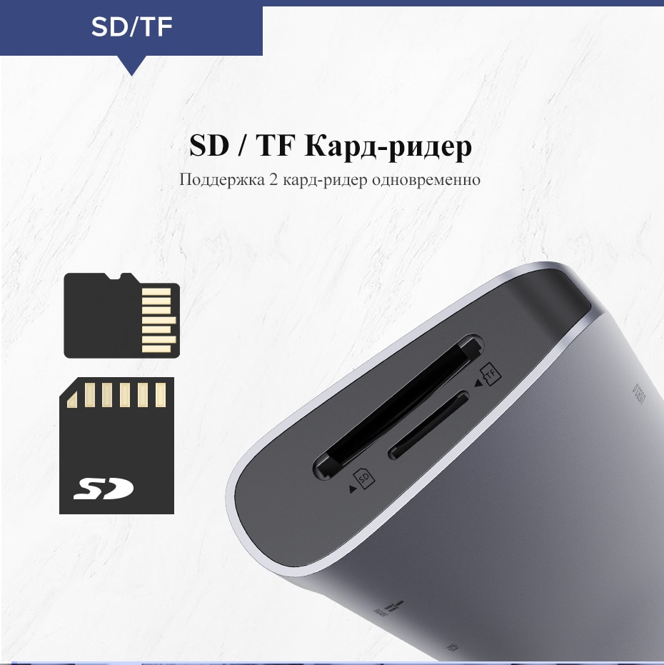 Многофункциональный адаптер Ugreen с Type-C (поддерживает режим DEX от Samsung)