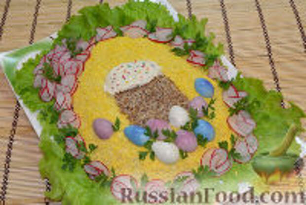 Фото к рецепту: Салат с крабовыми палочками