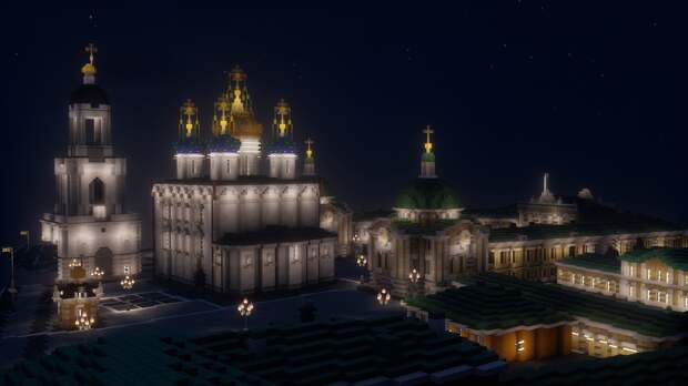 Студенты-энтузиасты воспроизвели центр Твери в игре Minecraft