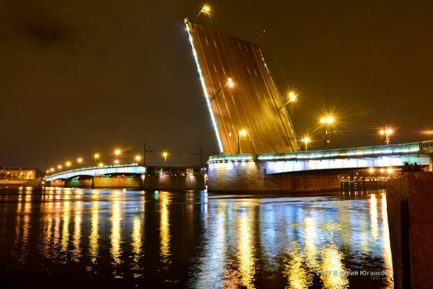 Ночь. Петербург. Мосты. Красиво
