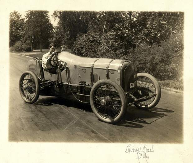 Энди Ф. Скотт и Anderson Special Race Car, Канзас-Сити, штат Миссури, 1915 винтажные фото, история, олдтаймер, ретро, ретро авто, ретро фото, старина, фото