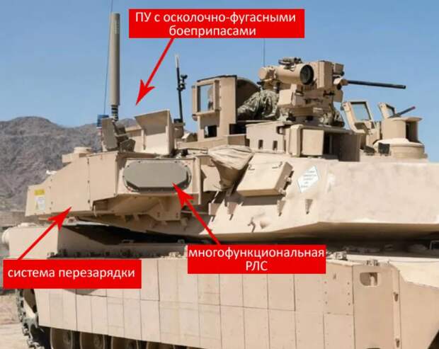 КАЗ "Трофи" на второй модификации Абрамса. Впервые эта система была применена в 2014, в боях ЦАХАЛ с шиитским ополчением на Ливанской границе. Показала себя довольно неплохо. Фото топвар