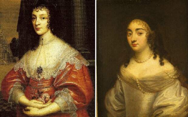 Вот портрет Гериэтты-Марии, французской принцессы, ставшей королевой Англии и потерявшей супруга на эшафоте. 