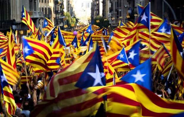 В Сан-Себастьяне провели митинг за независимость Каталонии