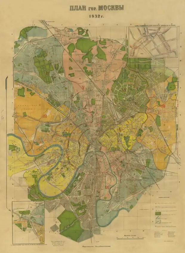 Карта москвы 1940 год