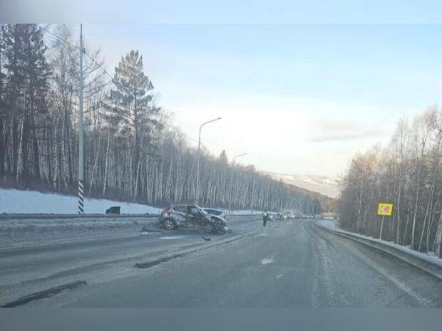 Страшная авария произошла на трассе в Читинском районе