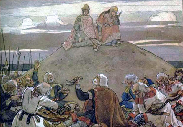 Тризна на могиле Вещего Олега. В. М. Васнецов. Источник: wikipedia.org