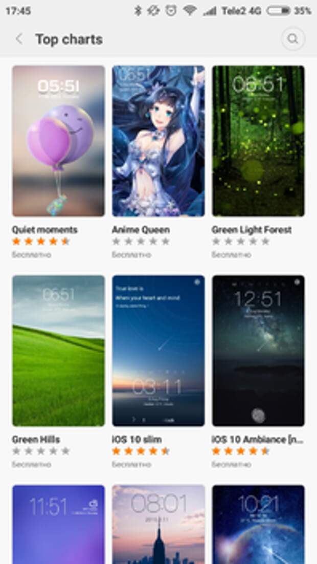 Xiaomi Redmi 3S: темы