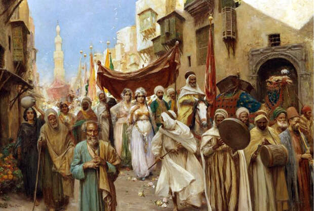 013 Свадебная процессия в Каире (A Wedding Procession In Cairo) (694x466, 264Kb)