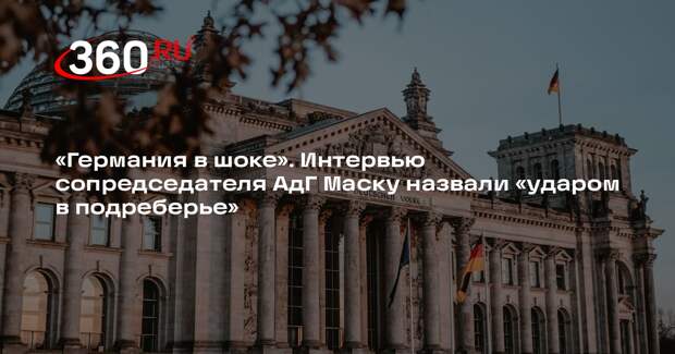 Пушков: интервью сопредседателя АдГ Маску станет ударом для политиков в ФРГ