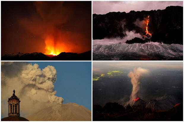 Красота и страх вулканической активности Земли