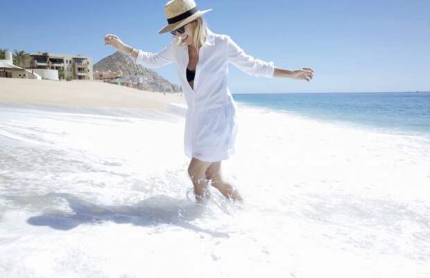 пляжная мода, платье-рубашка, белое пляжное платье, шляпа,пляж, море, отпуск, summer, beach, shirt-dress, beach style, Damsel in Dior