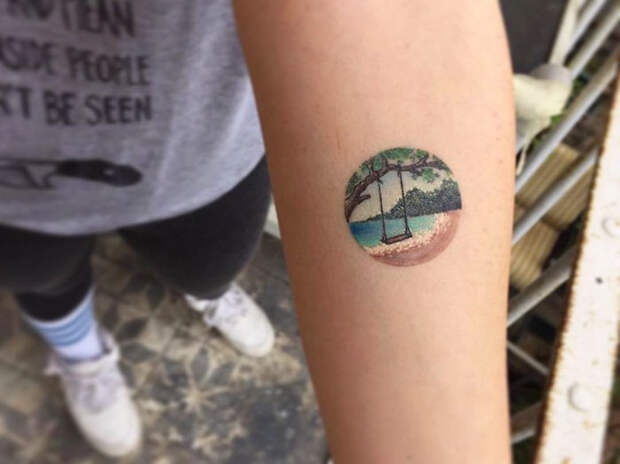 Miniature Circular Tattoo