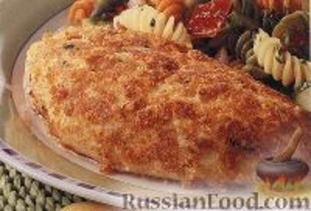 Фото к рецепту: Куриное филе в хрустящей панировке