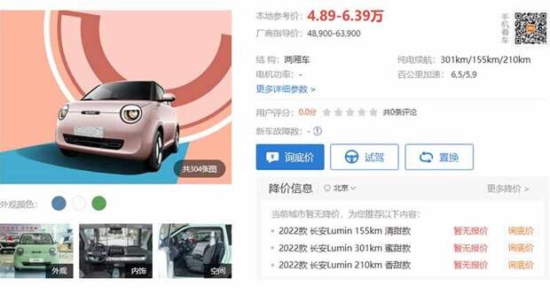 Электрический минивэн Changan Lumin