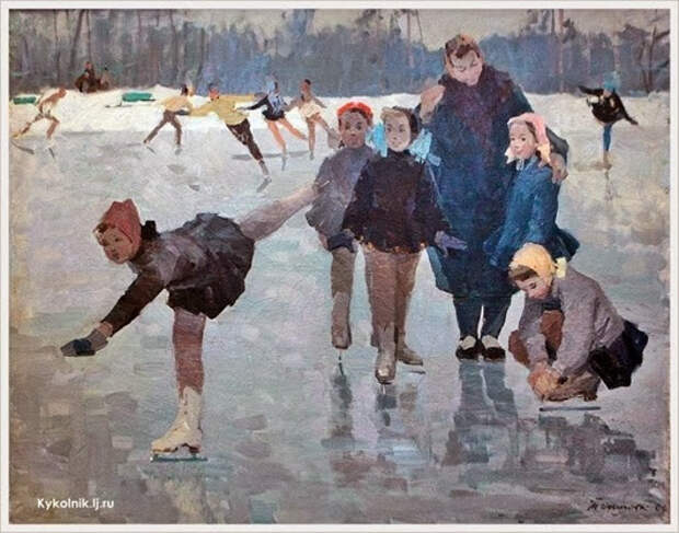 Осипова Тамара Александровна (Россия, 1924-1989) «Счастливое детство» 1964
