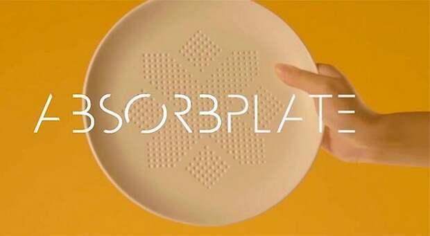 AbsorbPlate - первая в мире тарелка для похудения научит есть меньше жирного