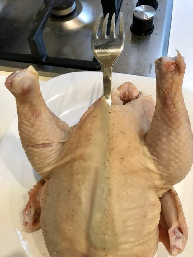 Чесночно-аджичная курочка Рецепт, Цыплята, Чеснок, Запекание, Аджика, Длиннопост