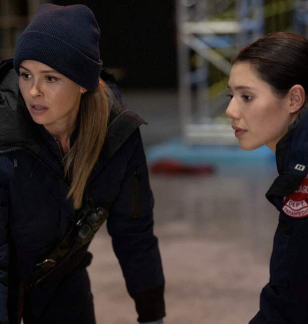 Novak and Violet on Chicago Fire Season 13 Episode 13.