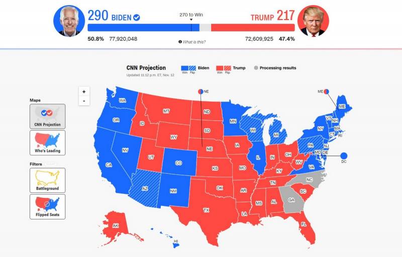 Первая победа Трампа: в США власти не учтут часть бюллетеней