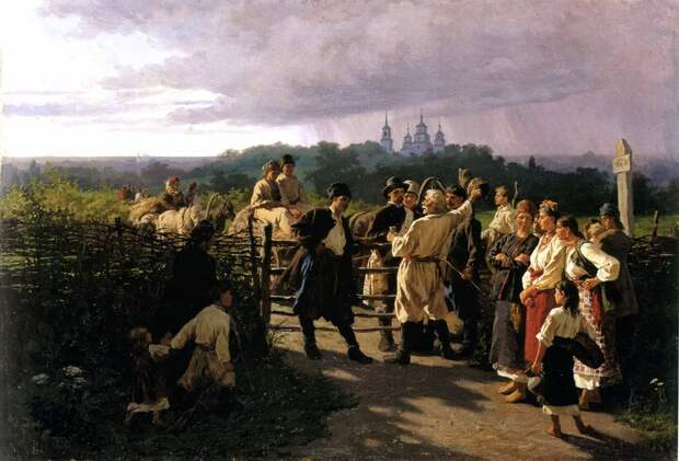 Константин Трутовский, «Свадебный выкуп», 1881 год Константин Трутовский, «Свадебный выкуп», 1881 год