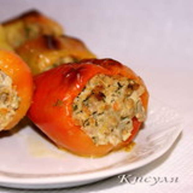 Перец фаршированный запечённый