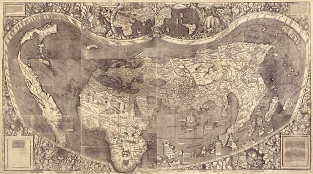 Карта мира начала XVI века/ © geographyrealm.com