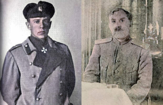 Слева: Сергей Николаевич Войцеховский (1883 — 1951). Справа: Петр Петрович Гривин (1878 — 1919).